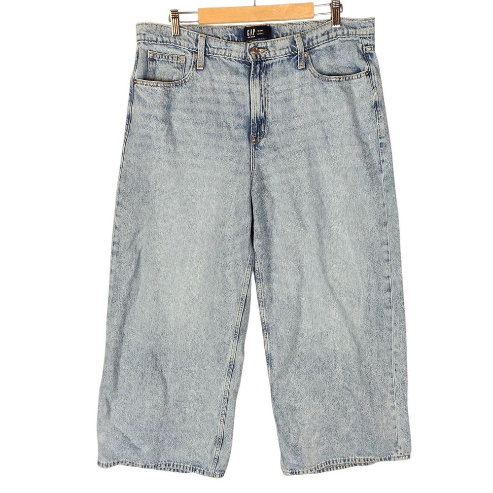 Gap Baggy Jeans Women's 16/33R Light Blue High Rise Wide Leg